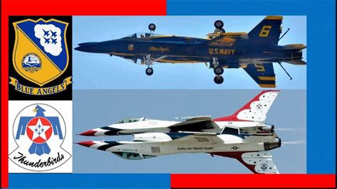 blue angels vs thunderbirds differences.